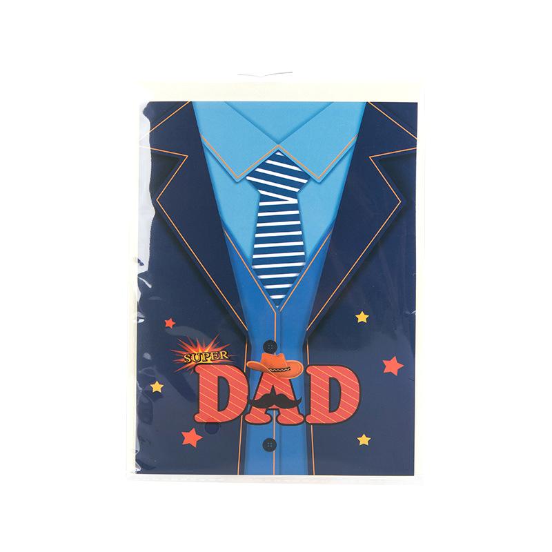 Happy Father'S Day Pop Up Card 3D Greeting Cards Gift For Dad Grandfather Best Dad Paper Greeting Card With Envelope