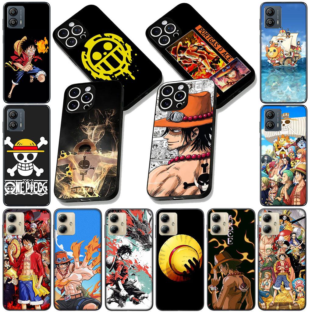 Portgas One Luffy Pieces D Ace Phone Cover for Motorola Moto Edge 50 30 Fusion 40 NEO Ultra Pro E14 G20 E15 G35 G84 G13 G53 Case