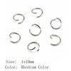Wedding Anniversary Jewelry Materials Open Jump Rings 5 Colors 6 Sizes Accessories Parts Souvenir Accessories Parts