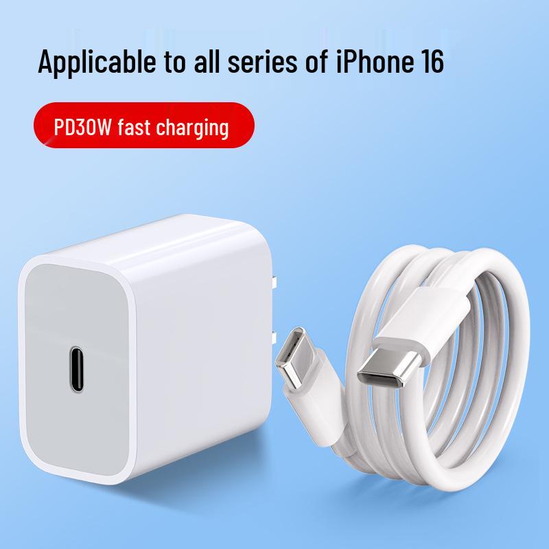 30W PD Fast Charger for Apple iPhone 16/16 Pro/16 Pro Max