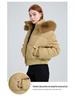 Women's Faux Fur Hooded Down Jacket - 2025 Winter Short Puffer Coat