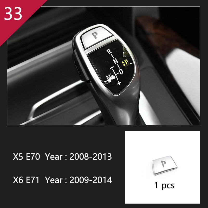 AAACH1 For BMW X5 X6 E70 E71 Accessories Car Interior Air Conditioning CD Console Panel Cover Decoration Trim Carbon Fiber Car Styling