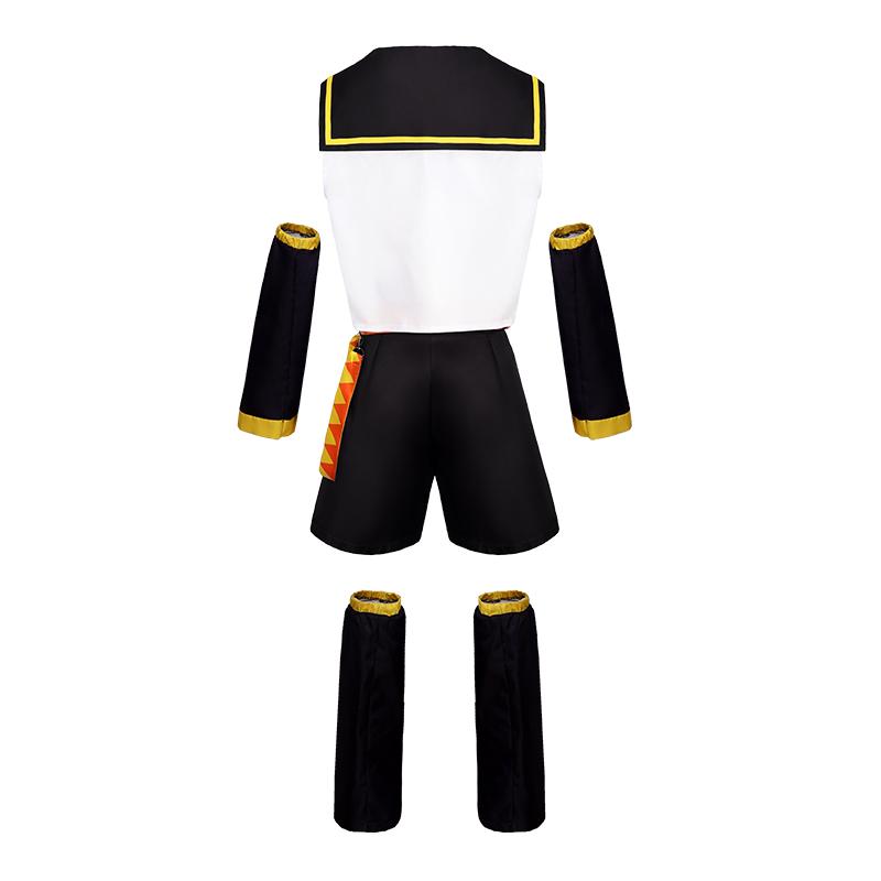 Anime Kagamin Len Cosplay Kostým Rin Kagamin Uniforma Len Oblečení Obsahuje Rukávy Legíny Pokrývku hlavy Halloweenský Kostým Pro Muže