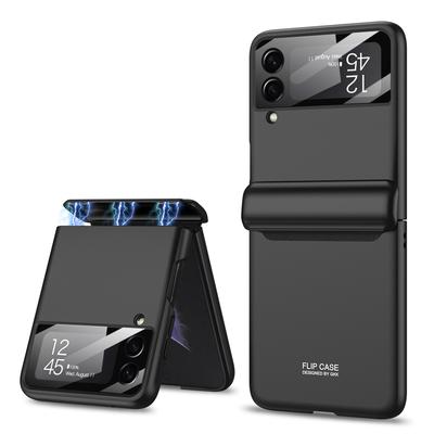 Magnetic Hinge Shockproof Matte Case For Samsung Galaxy Z Flip 4 5g Full Body Hard Armor Cover For Samsung Z Flip4 Magnetic Case