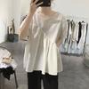Plus Size Women's Korean Irregular T-shirts Summer Casual Loose Round Neck Short Sleeves Tops