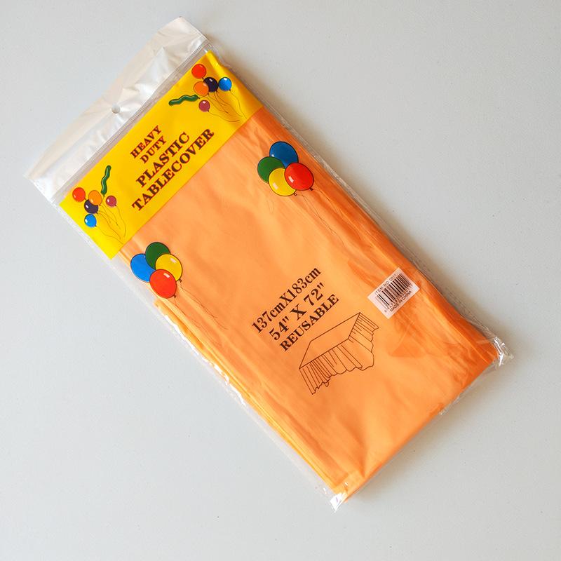 1pc Reusable Tablecloths 137x183cm BPA Free Plastic Dining Table Cover Cloth for Parties Picnic Camping Disposable Tablecloths
