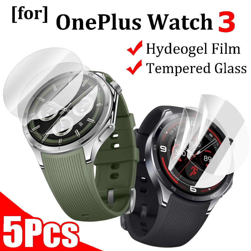 1-5PCS Tempered Glass/Hydrogel Film for Oneplus Watch 3 Anti-scratch HD Screen Protector for Oneplus Watch 3 Watch Accessories