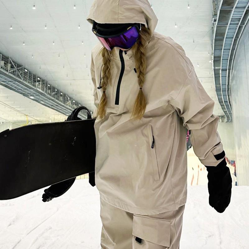 Waterproof Ski Suit Set: Men's & Women's Couple Style, Windproof, Warm, Plus Size.
