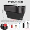 Car Seat Gap Filler OrganizerConsole Side Storage Box with Cup Holders 2 Seat Hooks for Drink, Car Organizer Front Seat for Holding Phone, Sunglasses