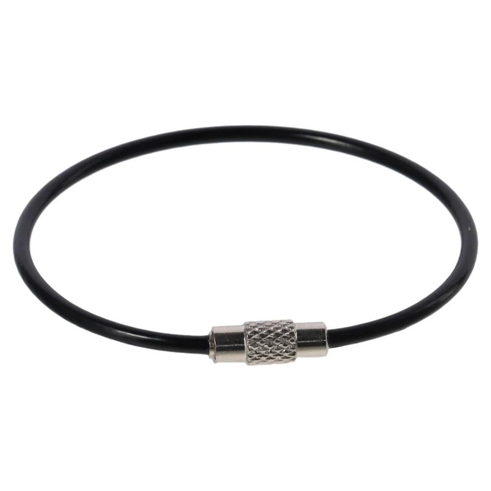 1/25Pcs 2mm Wire Keychain Cable 6.3 Inch Hinge Keepers Large Metal Wire Keychains  Keys and ID Tag