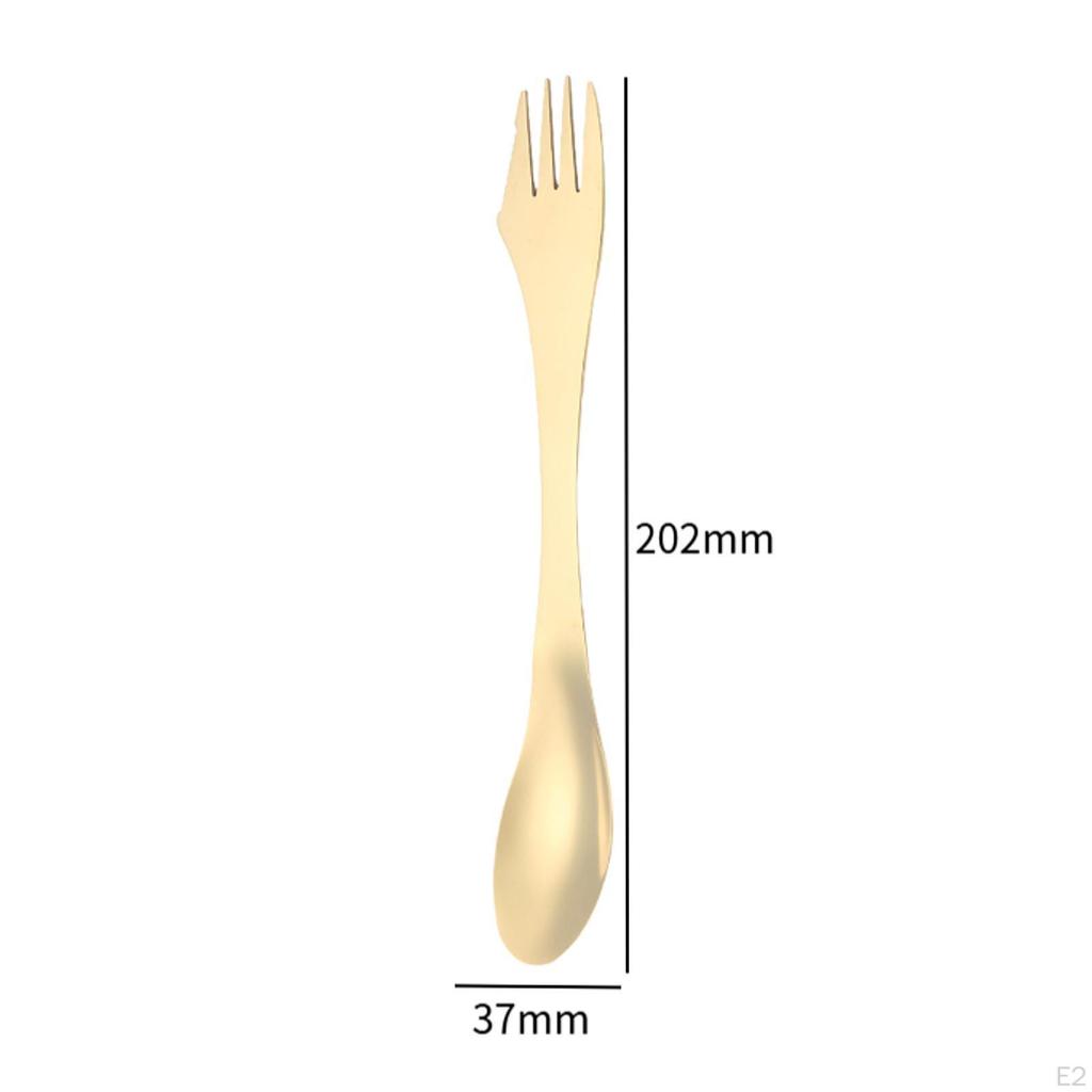 3-in-1 Spork Gabel Löffel Messer Campingbesteck für Rucksacktouren Picknick Küche