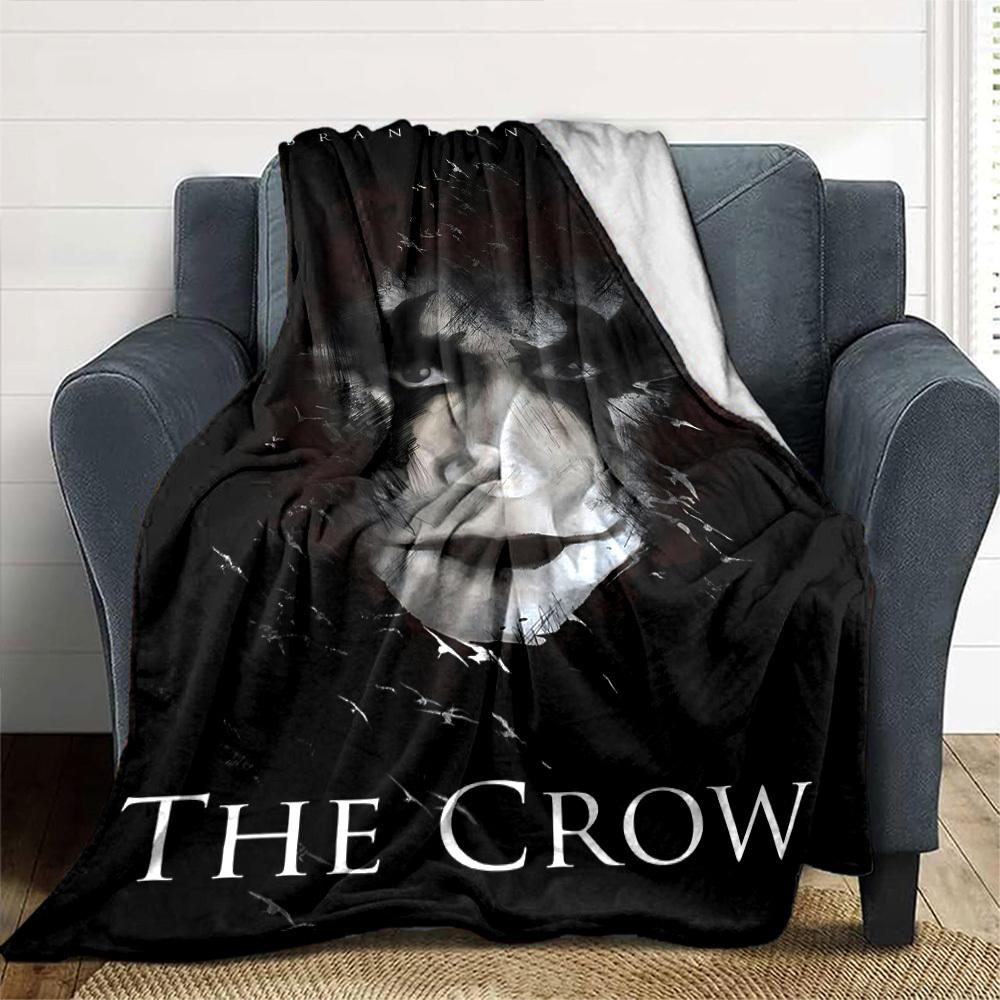 1pc Brandon Lee The Crow Throw Blanket Soft Flannel, Cozy All Season Polyester Perfect for Home, Office