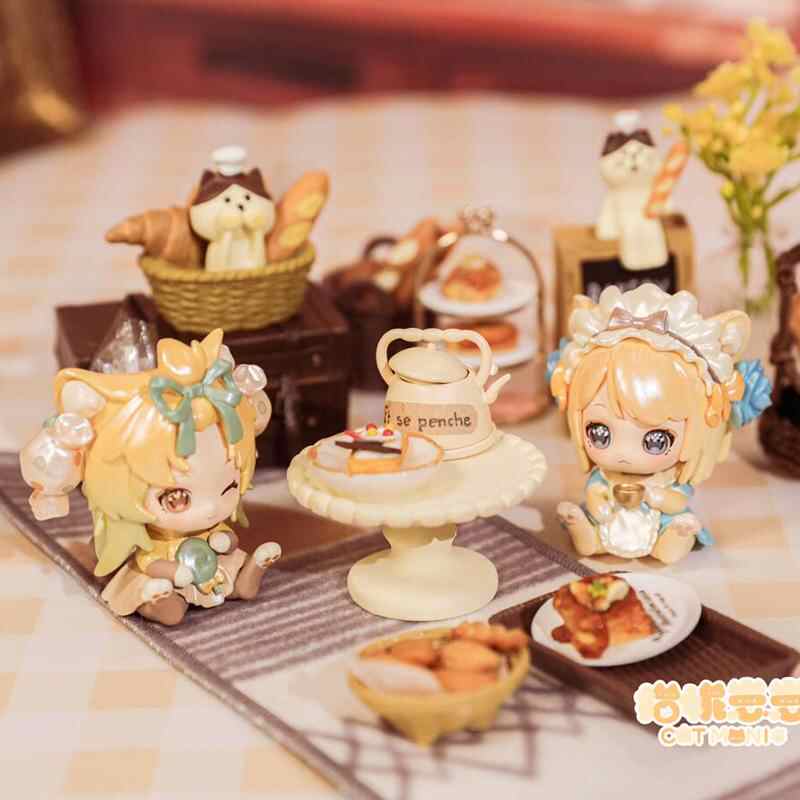 Heet Origineel Moni Schattige Kat Kittens Kantoor Blind Box Tafel Display Een Verrassingsspeeltje Voor Het Verjaardagscadeau Van Een Meisje Schattig Kawaii