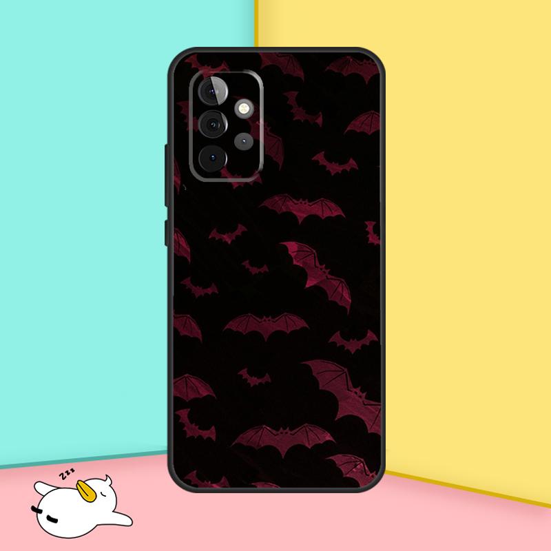 Goth Vampire Bat Gothic Cover For Samsung Galaxy A53 A33 A13 A12 A32 A52 A14 A34 A54 A15 A25 A35 A55 A71 A51 Case