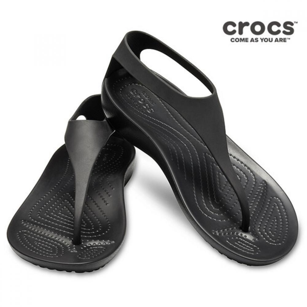 

Сандалии-тапочки Crocs Tqj 205468 060 Crocs Serena Flip W Blk Blk 220
