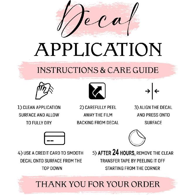 Set 3Pcs Be Kind Yourself Rearview Mirror Decal