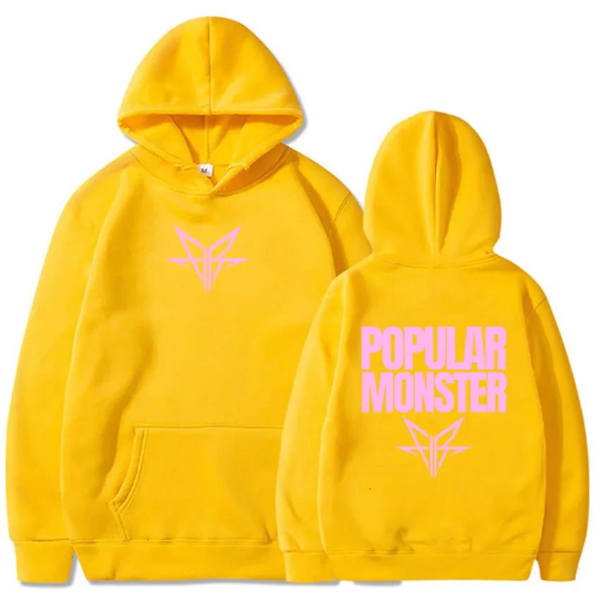 Autumn and Winter Comfortable Soft Men's Trendy Loose Hoodie Falling In Reverse Album Popular Monster Print Adult Sweatshirt