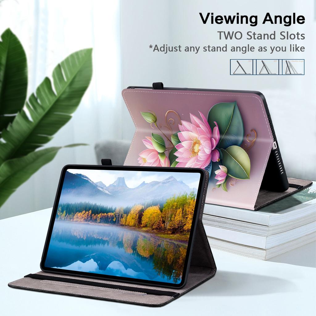 PU Leather Tablet Case for Realme Pad- 11 Styles! Durable, with 2 Stand Slots, Pencil Holder & Card Slots, Flexible TPU Back Cover