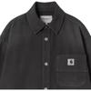 Carhartt WIP FW26 Georgia Shirt Jac With Chest Pocket Woven Label Casual Long Sleeve Shirt Jacket Women Jackets I036876-89-17