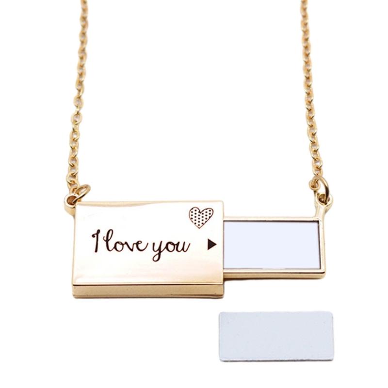 

Sublimation Necklace Storage Drawer Necklace Unique Style Chain Necklace Pendant Necklace Alloy Material for Daily Party