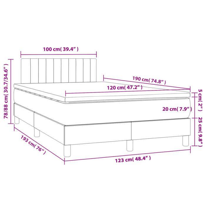 VidaXL Sommier à Lattes de Lit avec Matelas, Lit Rembourré, Lit Double, Lit Adulte de Chambre à Coucher Intérieur, Moderne, 3269790
