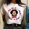 Mafalda Tshirt Women Japanese T Shirt Female Comic Clothing Y2k Top Women Clothing Kawaii Clothes