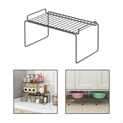 Cabinet Basket Organizer Sturdy Iron Kitchen Counter Shelf Spice Seasoning Rack for