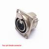 Silver XLR Male & Female Audio Sockets: 3-Core, 4-Core, 5-Core Square Design