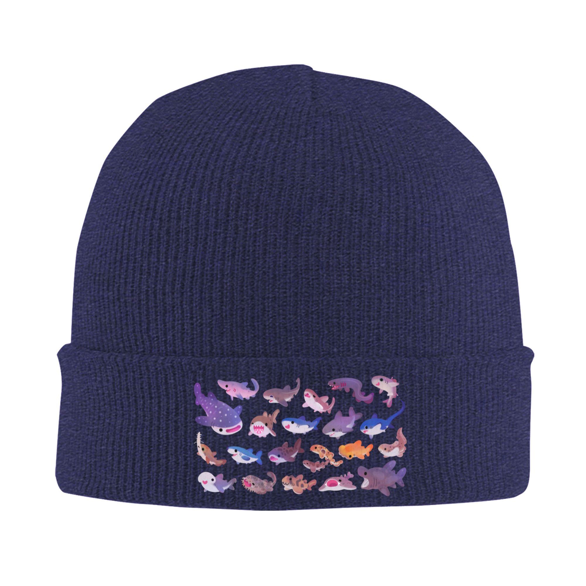 

Shark day Warm Knitted Cap Winter Knit Bonnet Hat Skullies Beanies Hip Hop Caps for Unisex One Size