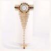 Luxury Women Bracelet Finger Hand Quartz Watch Women Diamond Rhinestone Lady Sport Red Dial Wristwatch Clock