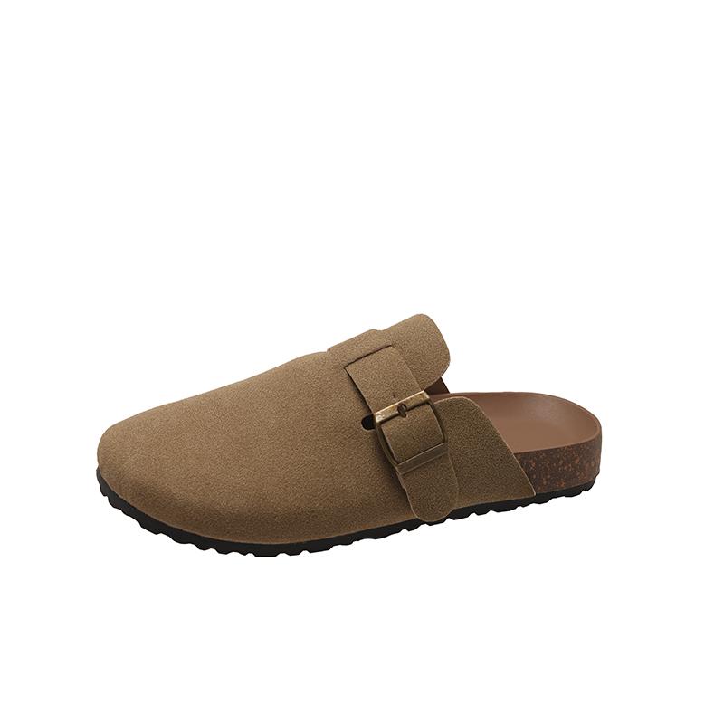 Shoes Female  Hot Sale Closed Toe Women's Slippers Outdoor Casual Slippers Women Round Toe Buckle Plus Size Women's Sandals