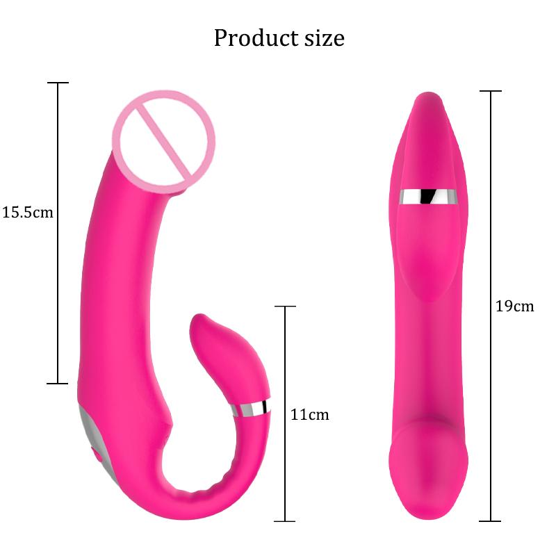 10 Speeds Double Heads Dildo Vibrators Female G Spot Vibrating Vagina Anal Prostate Massager Adult Sex Toys For Women Couples