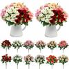 Festival Supplies Simulated Diamond Rose Flower 10 Heads Rose Bundle  Home Decor