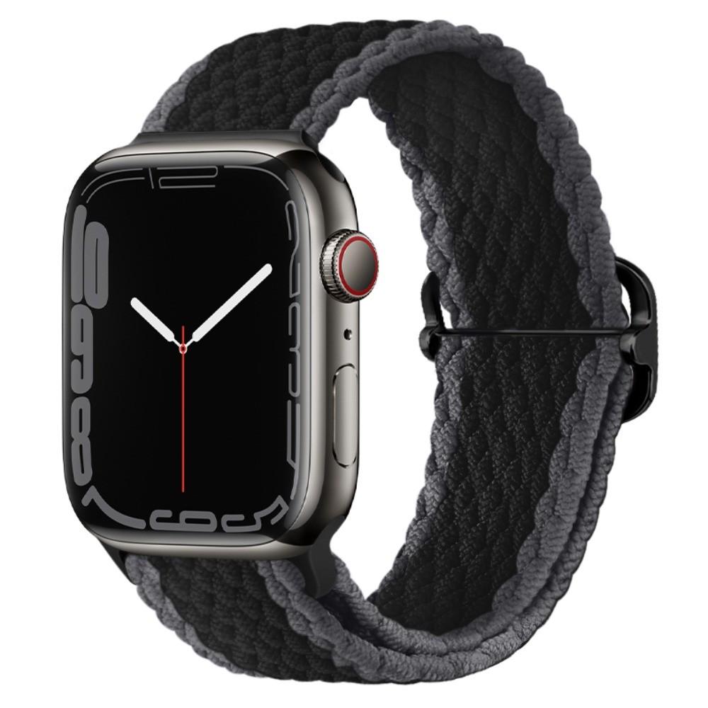 Braided Bracelet for Apple Watch Ultra 3 2 49mm 11 10 42/46mm Nylon Elastic Belt Bracelet for 9 8 7 41mm/45mm 6 5 4 SE3 40/44mm
