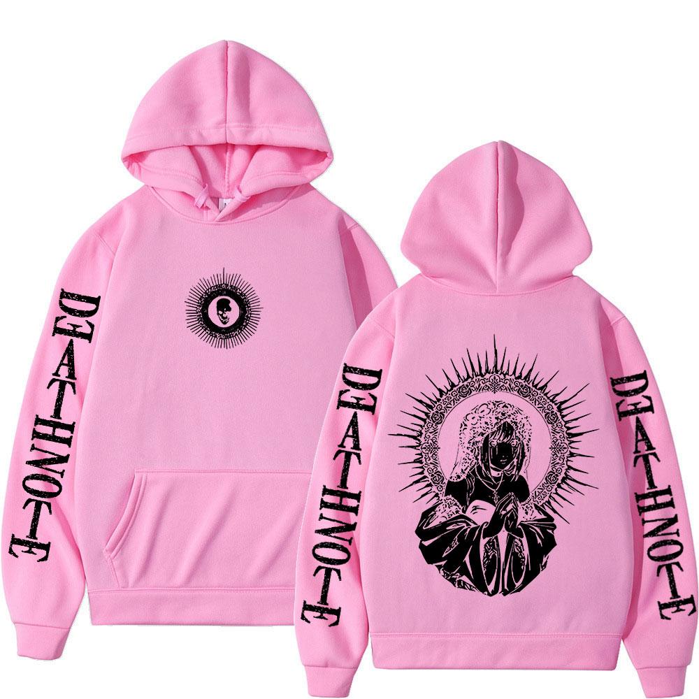 Anime Death Note Hoodies Yagami Light Misa Amane Graphic Sweatshirt Men Women Fashion Fleece Long Sleeve Pullovers Streetwear