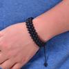 JYL TS Bracelet Triple-Layer Volcano Stone  Braided Enhances Vitality & Protection