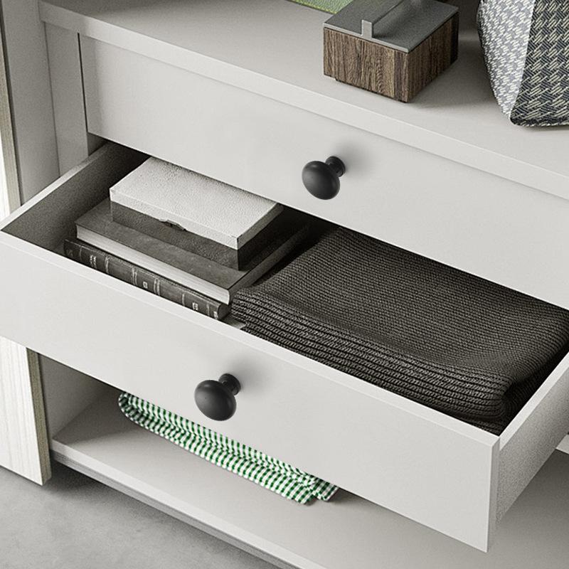 American Minimalist Zinc Alloy Single Hole Handle for Drawer, Shoe Cabinet, Wardrobe - Bright Silver/Gold Finish