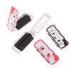 Mini Hair Brush Folding Massage Comb Head Massage Anti-Static Portable Travel Hair Brush Girl Hair Combs With Mirror