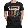 1986 Limited Edition TShirts for Unisex Unisex Retro 40th Birthday Funny 100 Cotton Tees O Neck T Shirts Big Size Tops