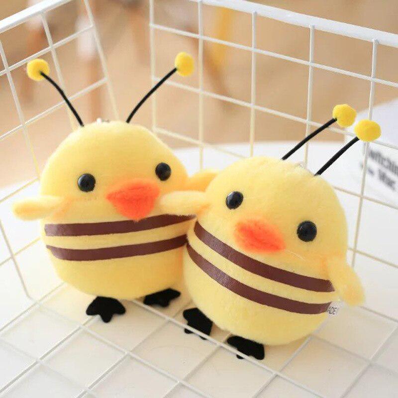 

Милая маленькая кукла пчелка цыплята плюшевая игрушка брелок маленькая подвеска