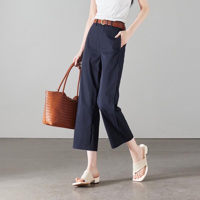 

SOFSIL Women s High-Waist Straight Leg Cropped Pants 30/XXL