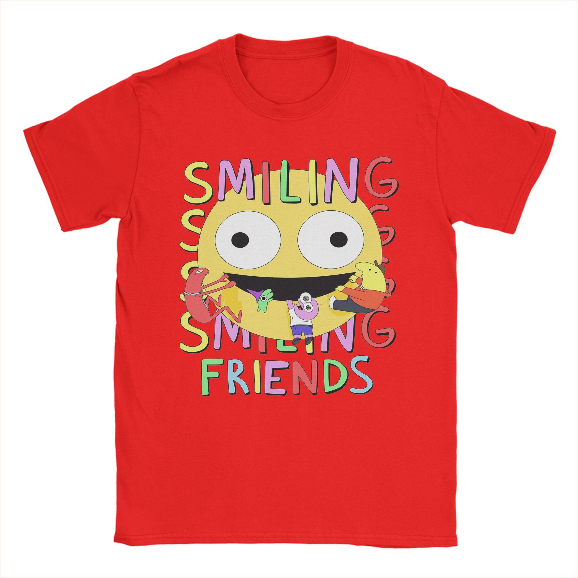 Unisex Women Smiling Friends Pim Cartoon T Shirt Cotton Clothes Humor Short Sleeve Crewneck Tees Summer TShirt S