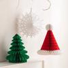 Christmas Tree Decoration Hanging Ornament Easy Assembly Festive Hanging Decor 3D Honeycomb Paper Decoration
