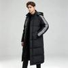 Chaqueta Larga de Invierno para Hombre con Relleno de Plumón 300g Cortavientos Cálida Abrigo de Exterior Juvenil
