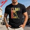 Climb Rock Climbing Adventure Outdoor Sport Men T Shirt Cotton Summer Short Sleeve Casual Fashion Top Gift for Climber