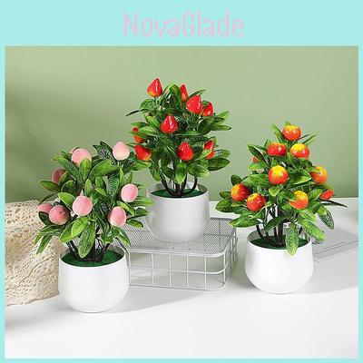 Artificial Plant Decoration With Plastic Craft For Home Office Decor