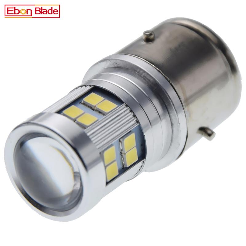 1Pcs Motorcycle LED Headlight Lamp BA21S 2835 24SMD White 6000K Vintage Car Moped Scooter Motorbike ATV Bulb Light 6V 12V 24V DC 6V Negative earth