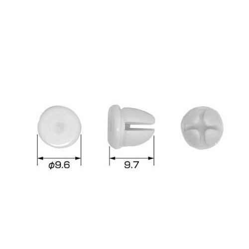 Hilogik AZGW0006 Sash Window Hole Plug Caps 8mm Push Button 20 Pieces White T8 94708