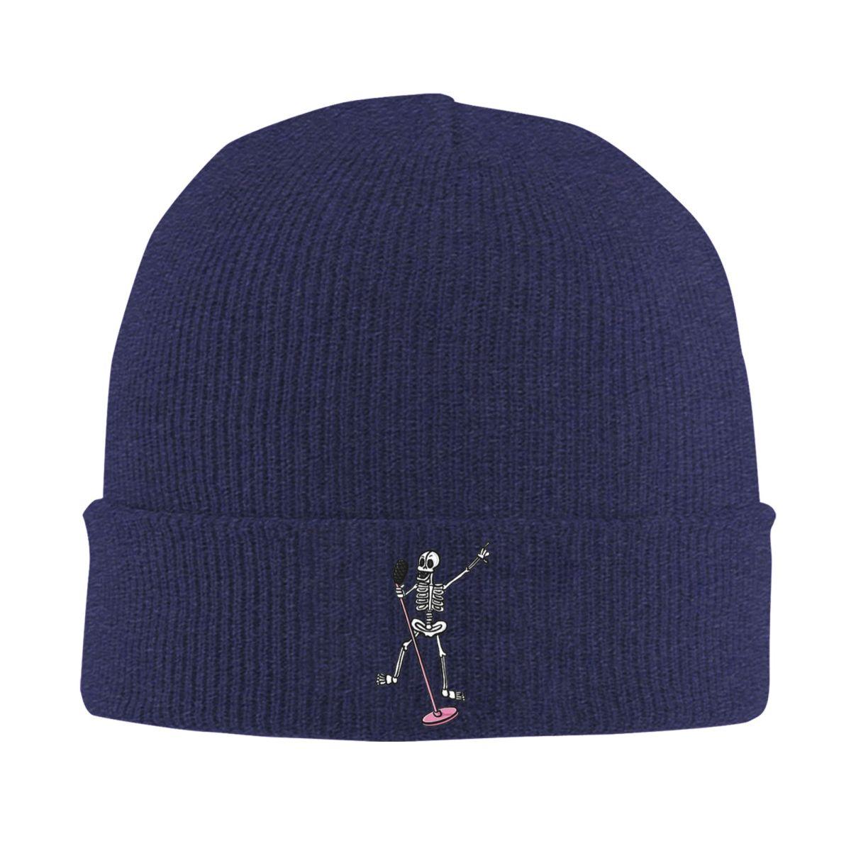 

Dancing Skeleton Funny Warm Knitted Cap Hip Hop Bonnet Hat Autumn Winter Outdoor Beanies Hats for Men Women Adult One Size