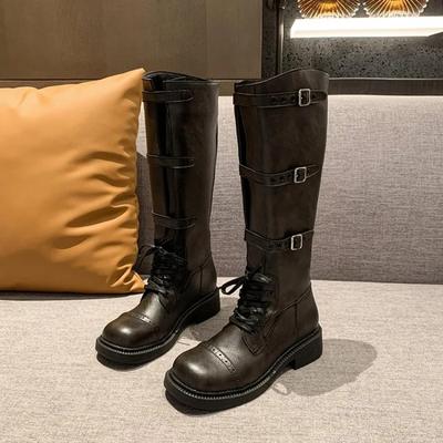 Mode 2024 Nieuwe Damesschoenen Luxe Designer Damesmode Zomer Leer Merk Damesschoen Zomerlaarzen Dames Fash Botas Mujer